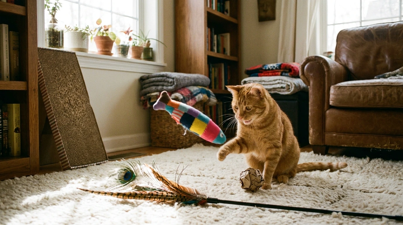 Simple DIY Cat Toy Ideas