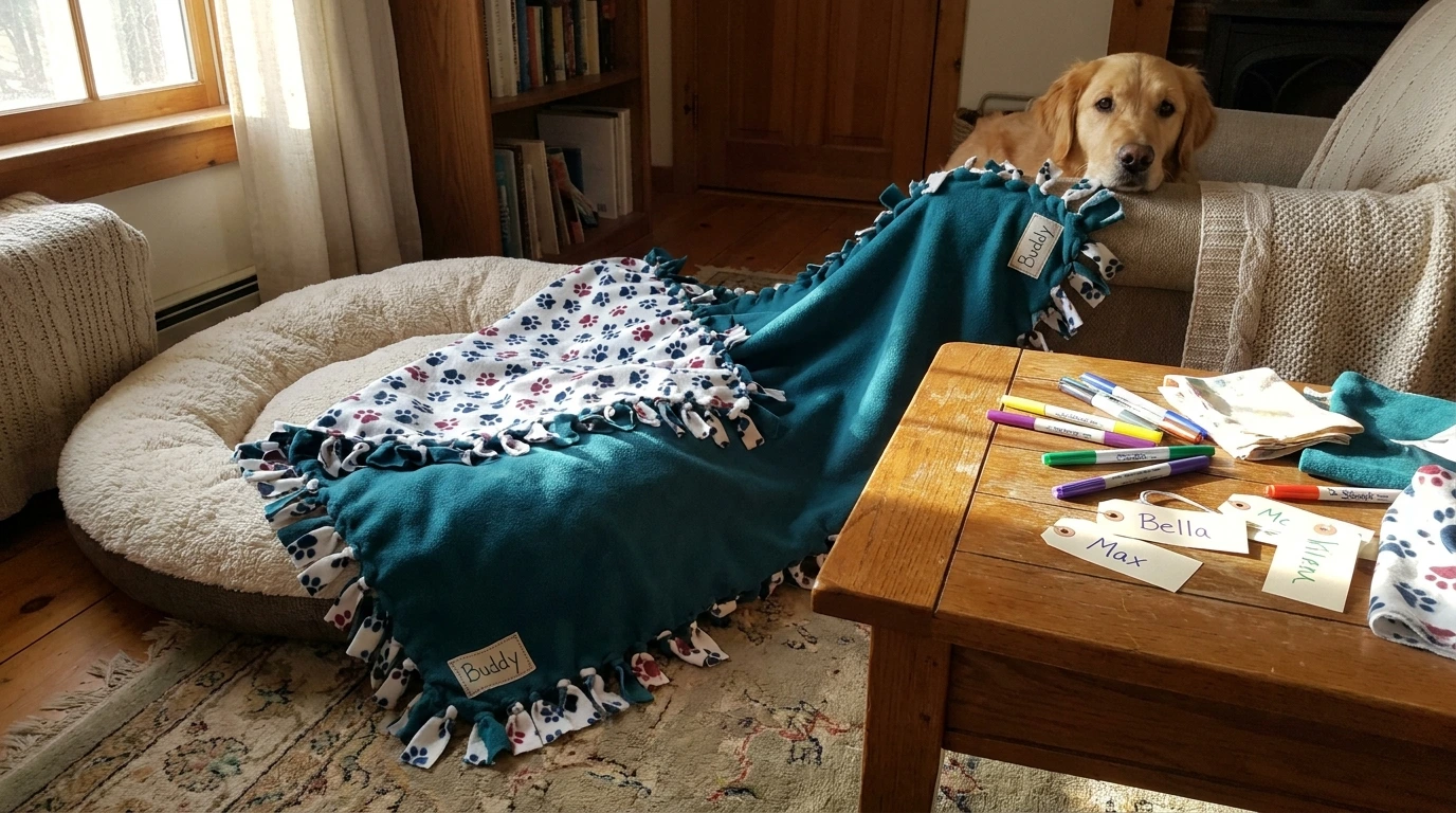 826 customizing your no sew pet blanket Customizing Your No Sew Pet Blanket