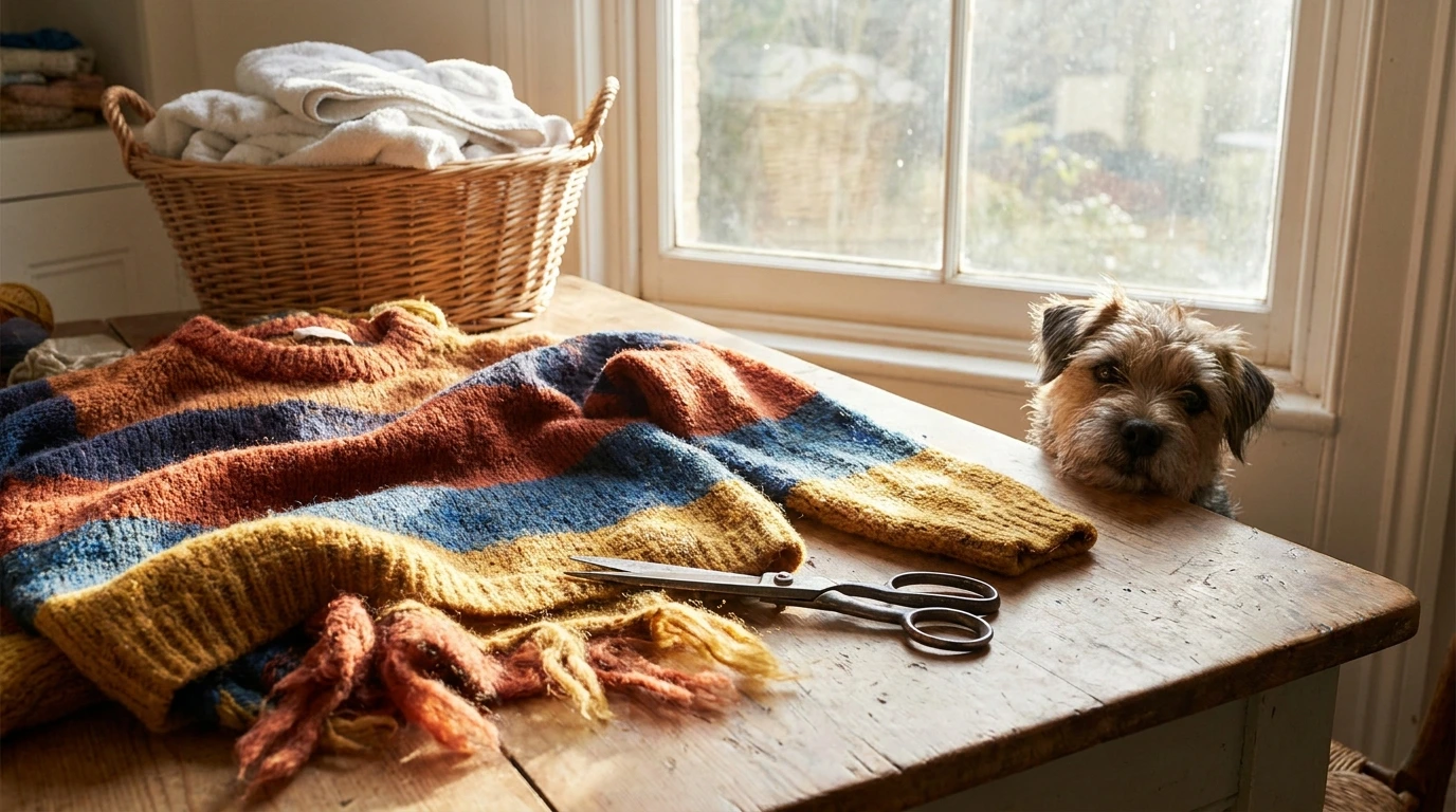 Preparing the Sweater