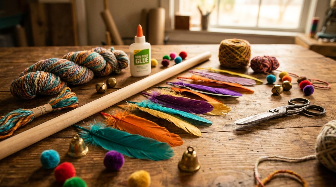 Materials Needed for Your Feather Toy