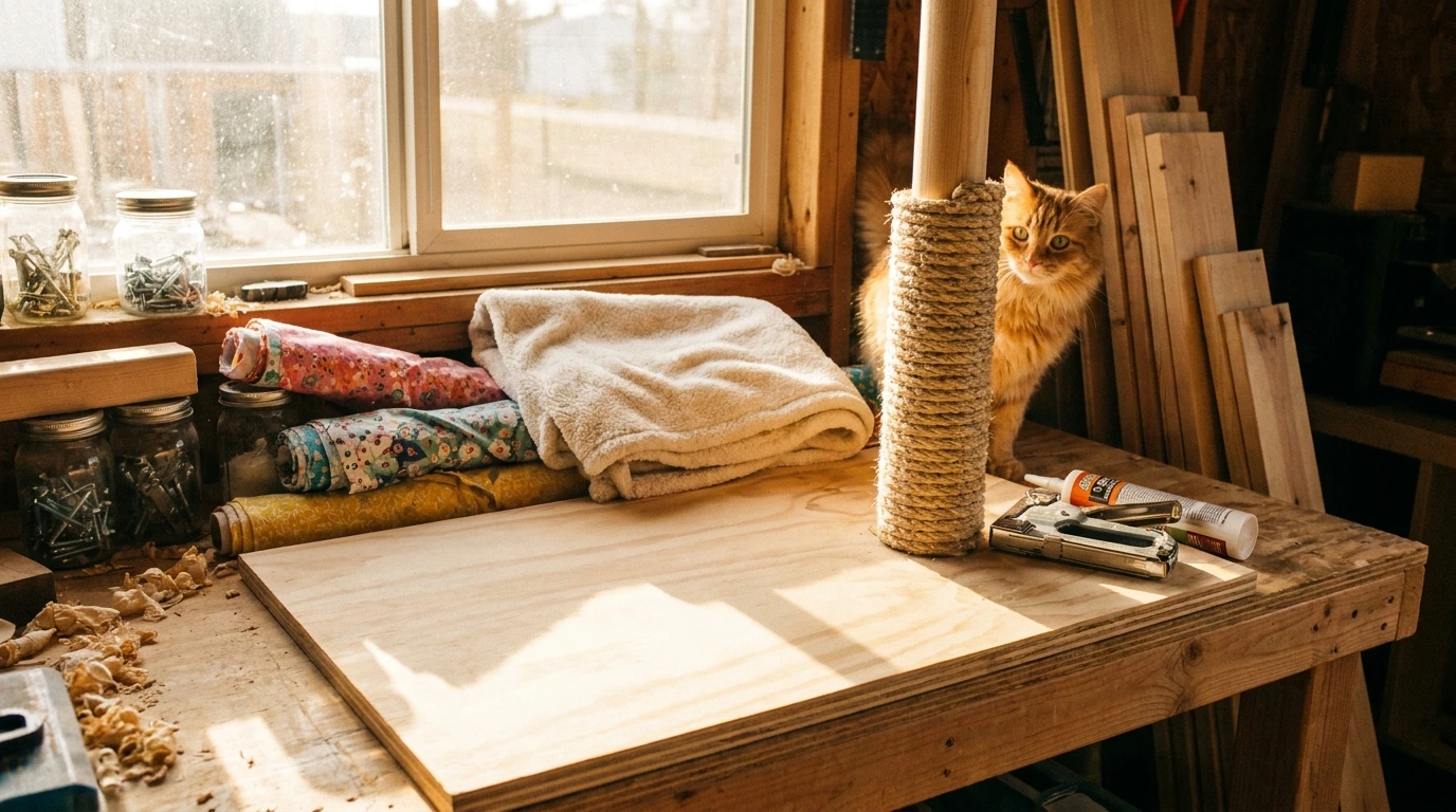 834 steps to build your diy scratching post Steps to Build Your DIY Scratching Post