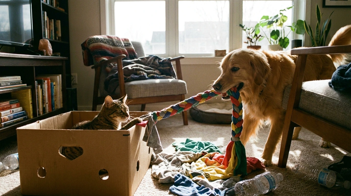 835 repurposing household items for pet playtime Repurposing Household Items for Pet Playtime