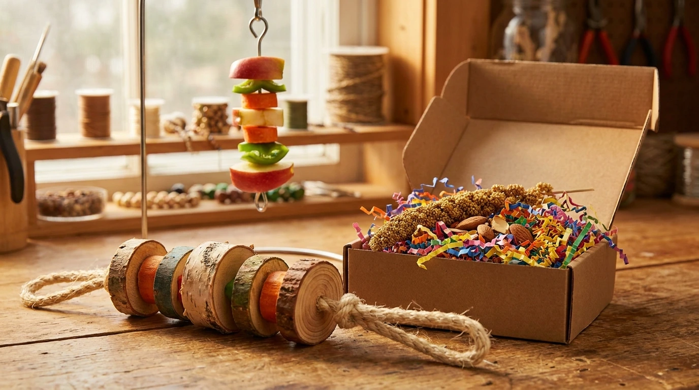 836 diy bird toy ideas DIY Bird Toy Ideas