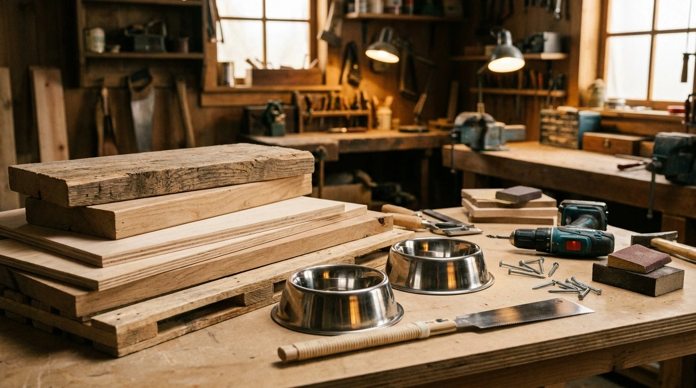 Materials Needed for Your DIY Pet Food Bowl Stand