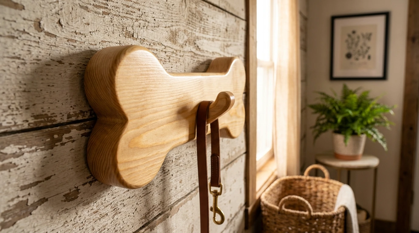 846 simple wooden leash hook Simple Wooden Leash Hook