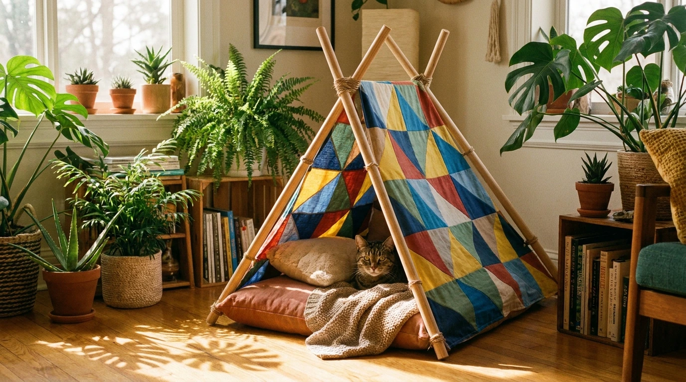 Step-by-Step Instructions to Build Your Cat Teepee