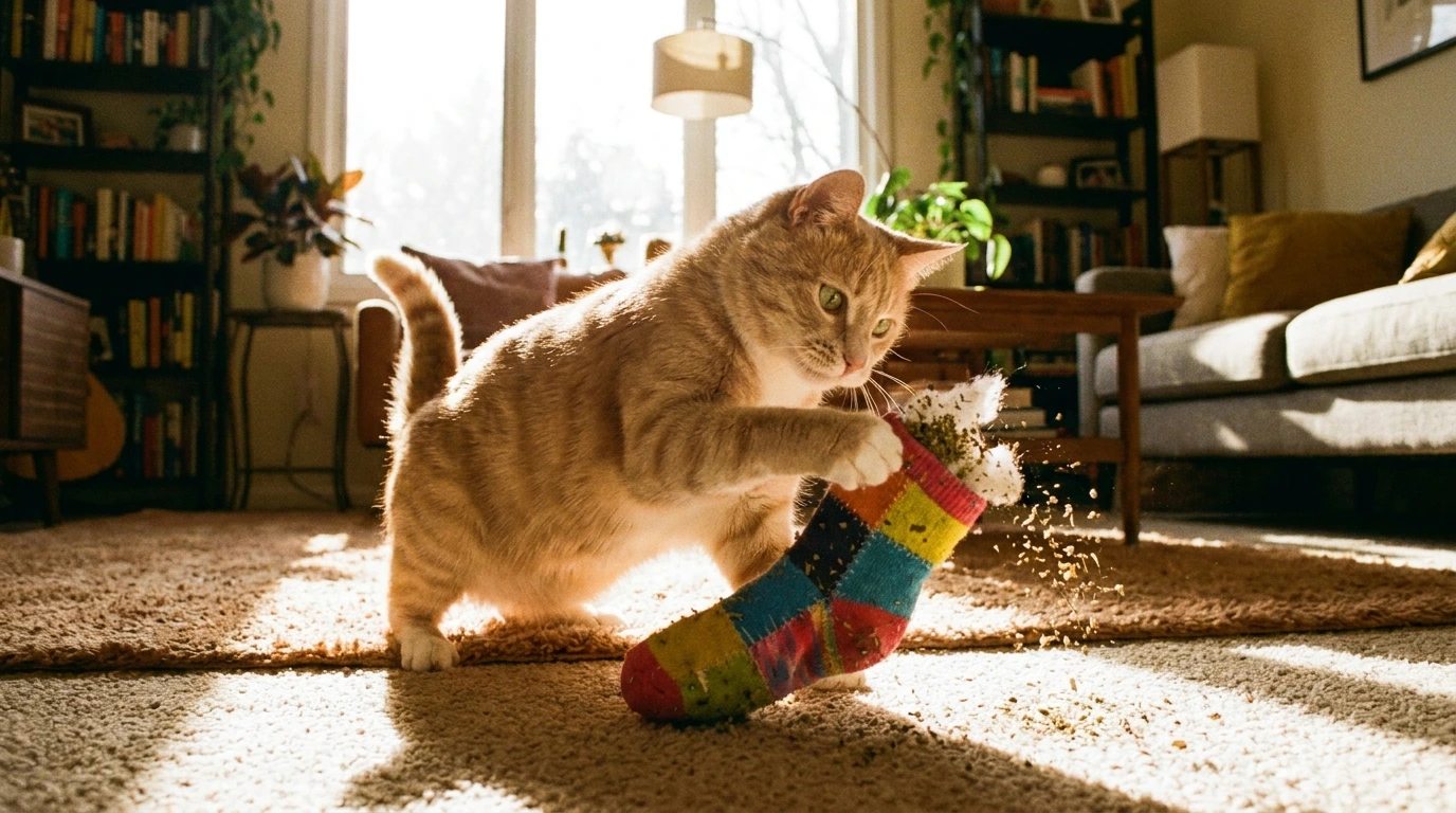 Simple Catnip Sock Toy