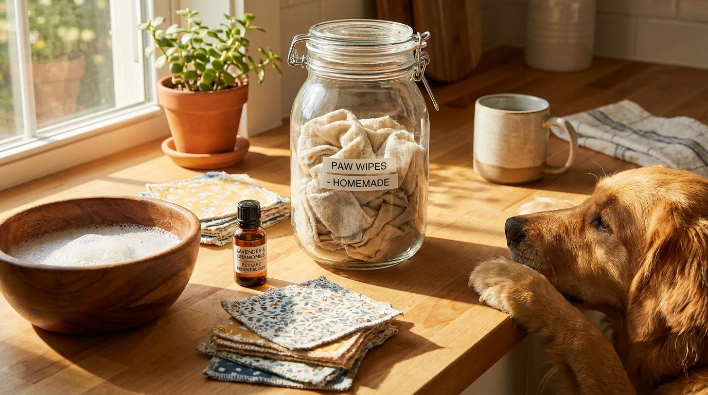 Creating Your Homemade Dog Paw Wipes