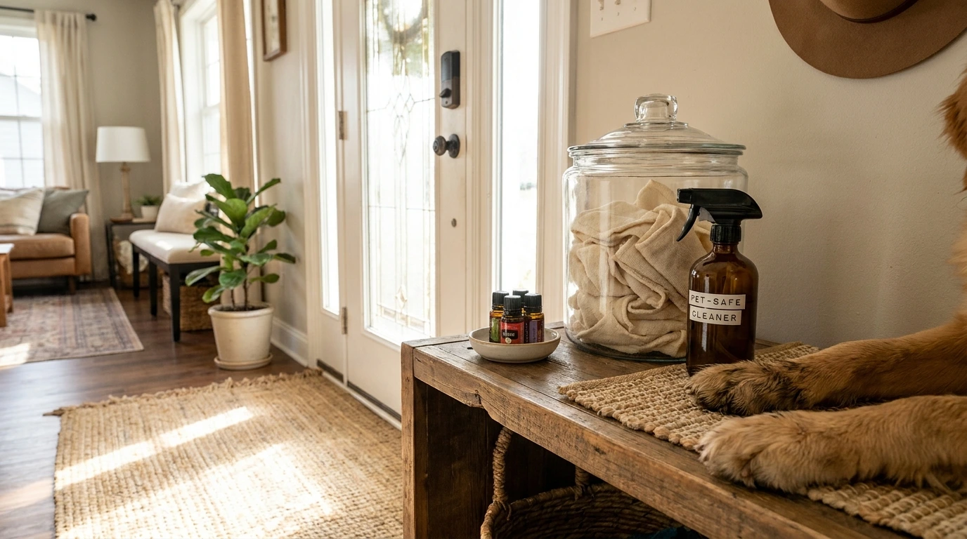 Setting Up Your DIY Dog Paw Wipes Station
