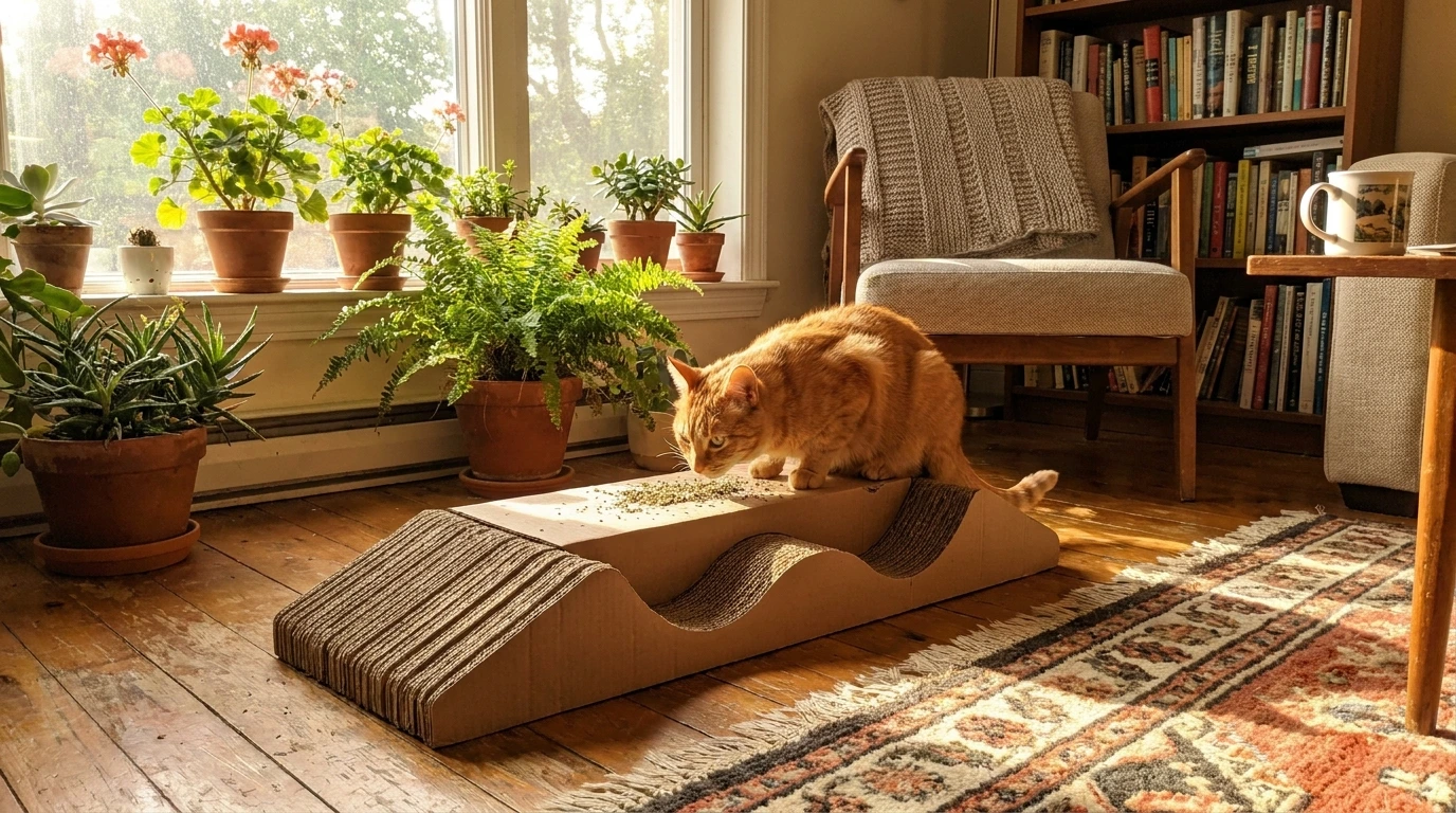 How to Make a DIY Cardboard Cat Scratcher