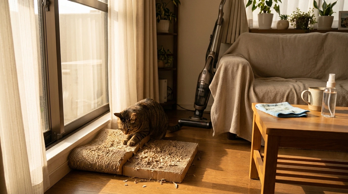 Maintaining Your Cardboard Scratcher