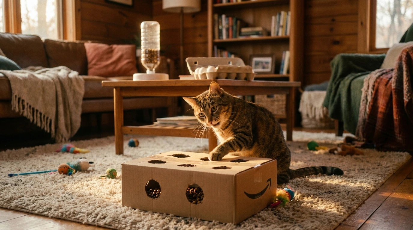 How to Create a DIY Cat Puzzle Feeder
