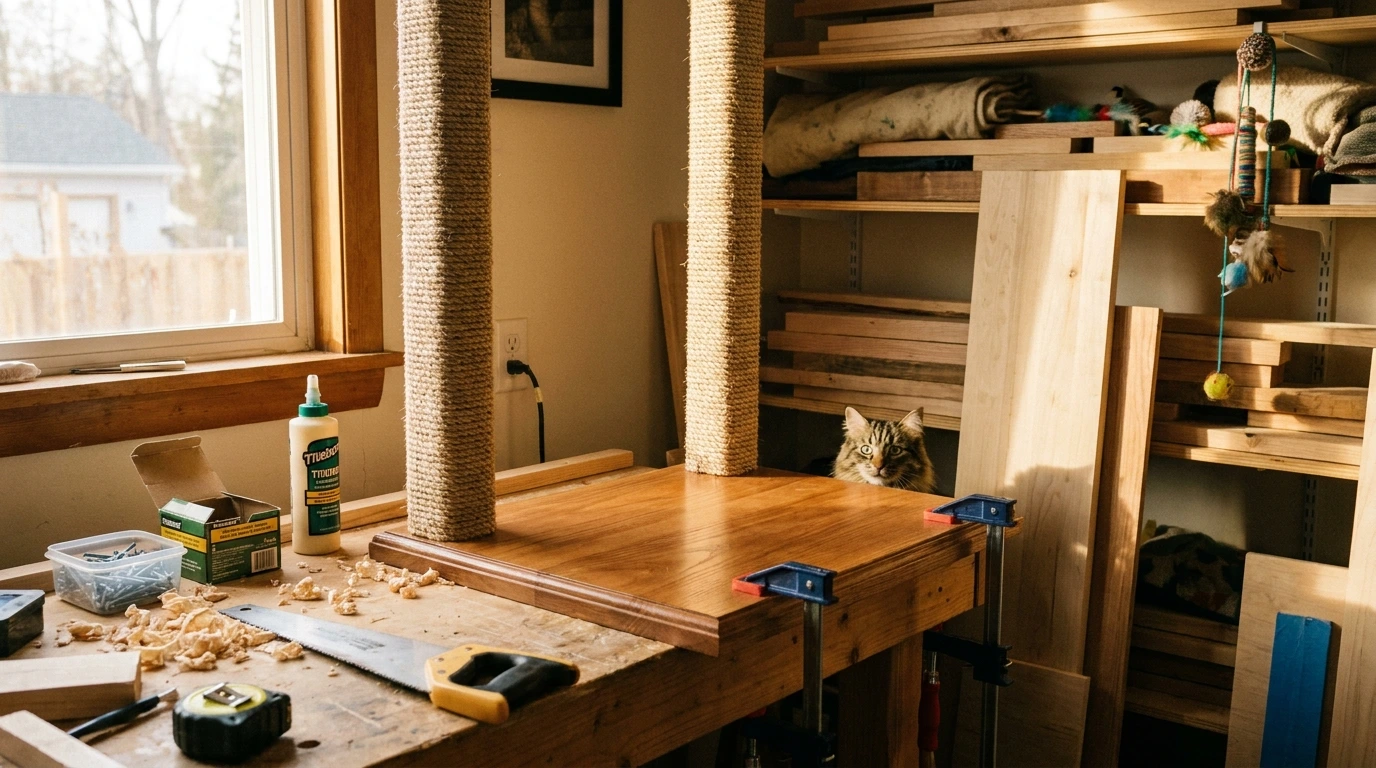 900 building the cat scratcher tower Building the Cat Scratcher Tower