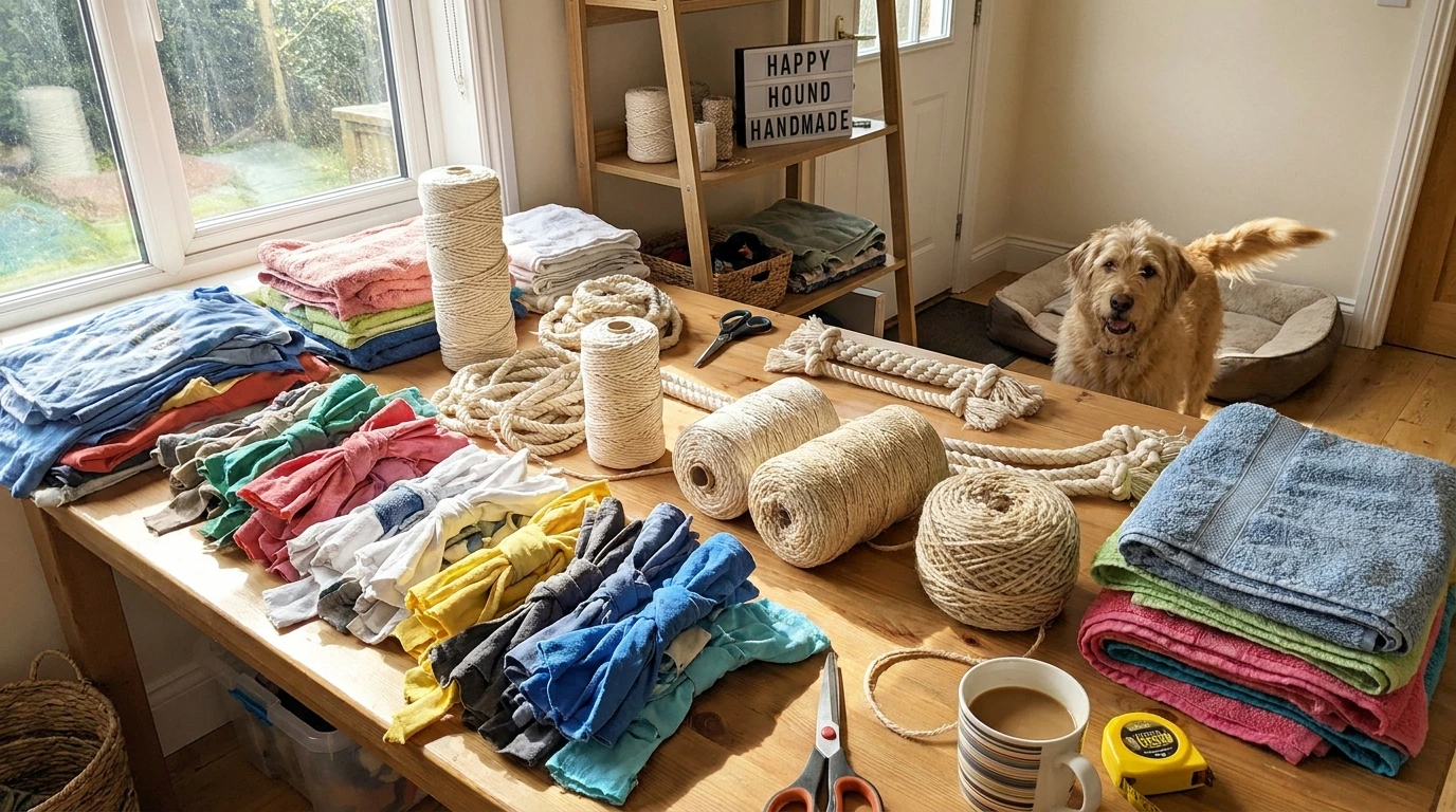 Materials for DIY Dog Chew Rope