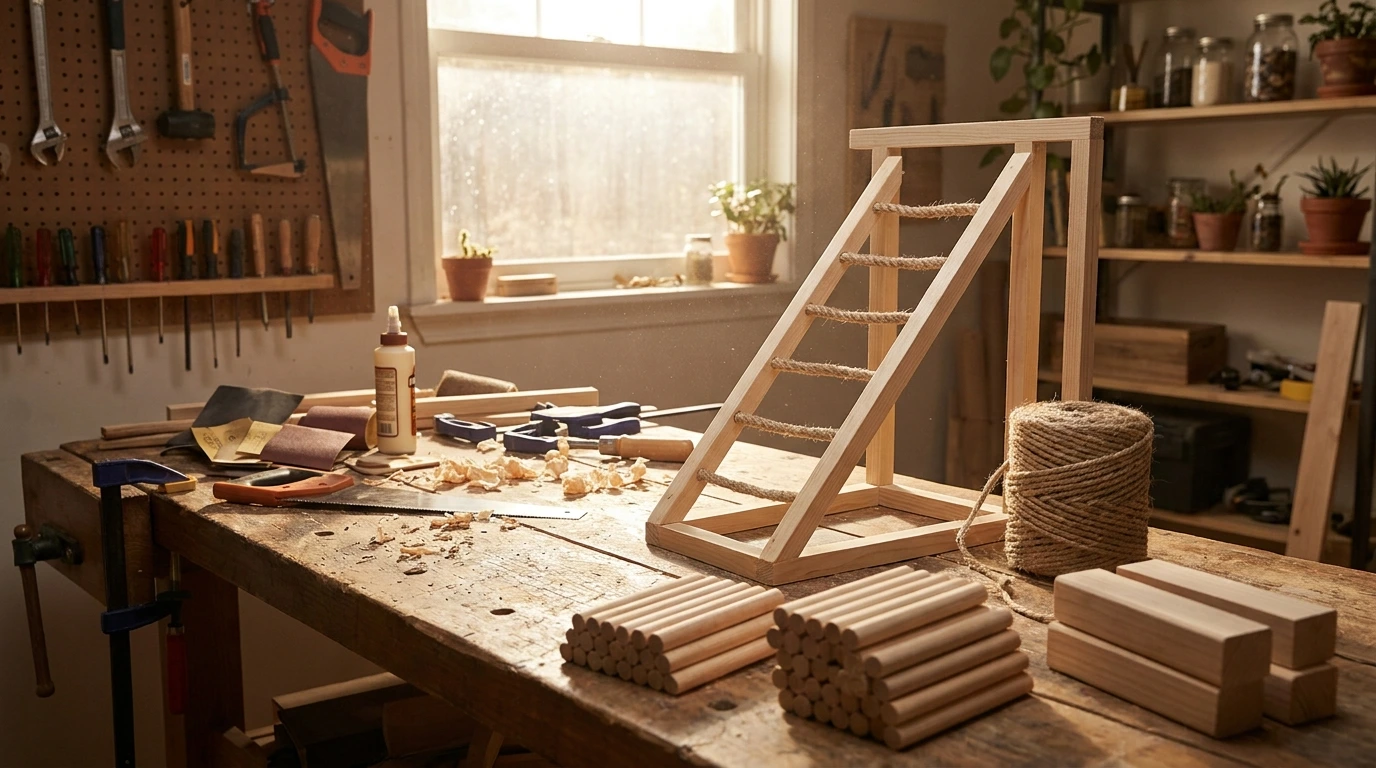 Step-by-Step Instructions for Building a Bird Climbing Ladder