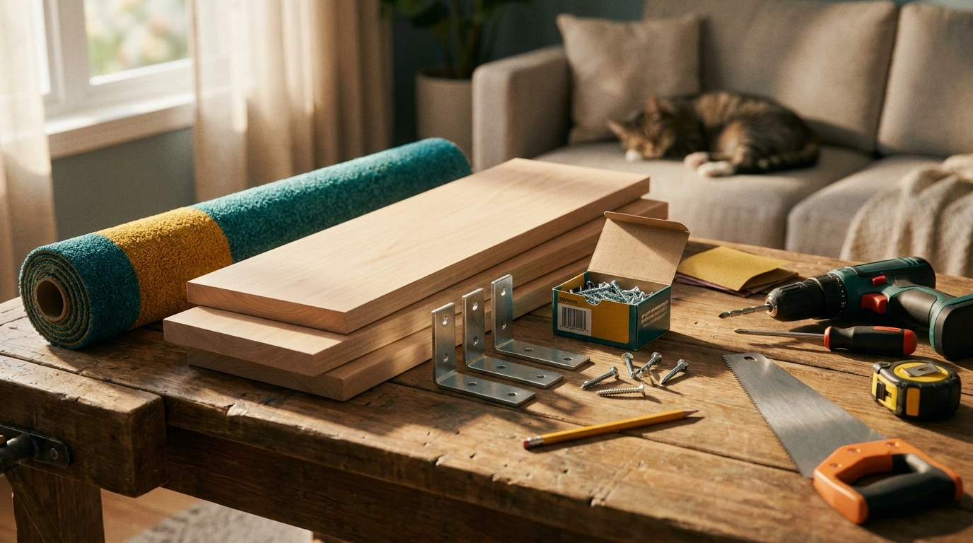 Materials Needed for Your DIY Cat Perch