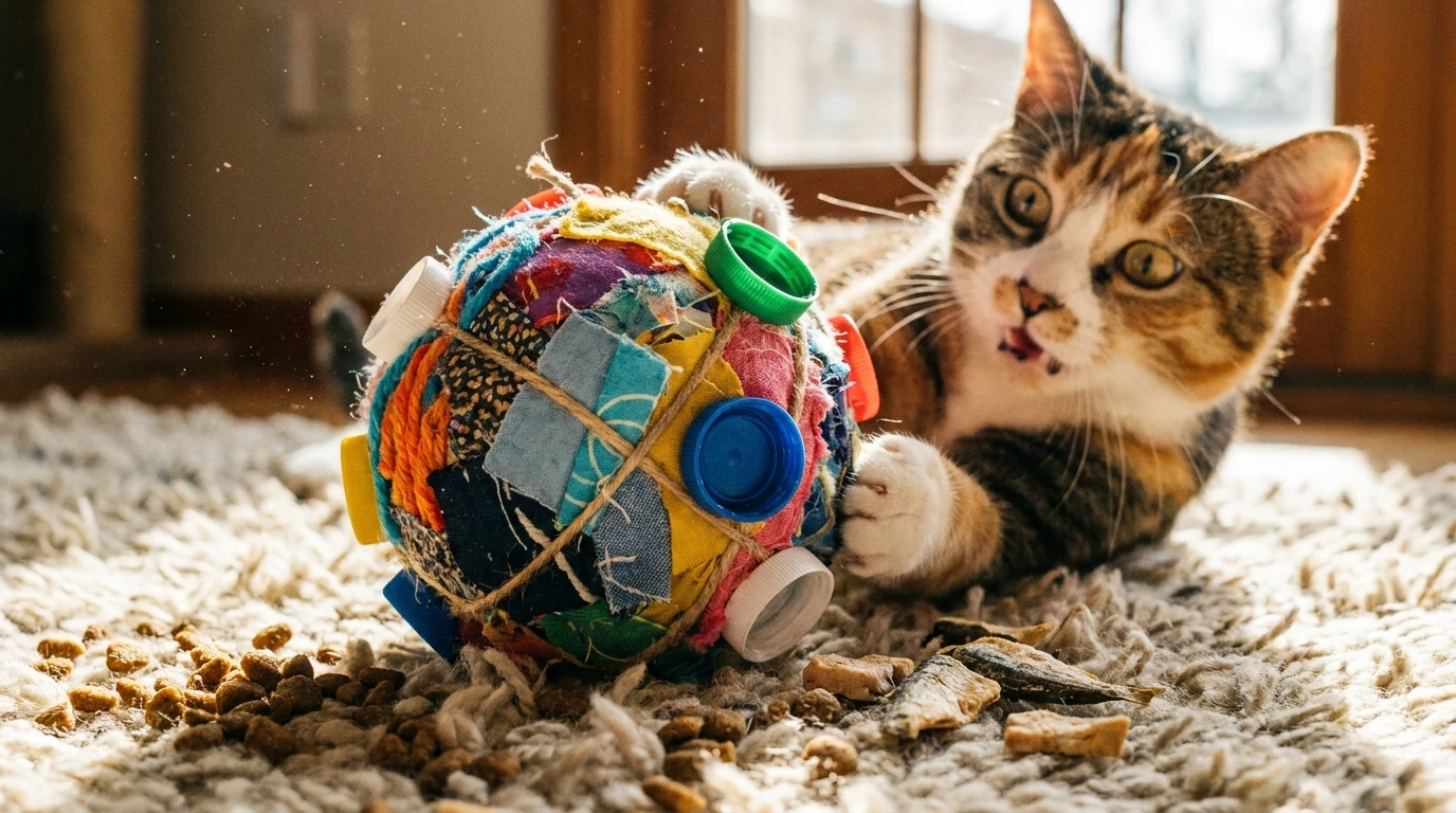 What is a DIY Cat Treat Ball?