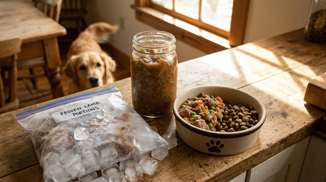 Storing and Serving Lamb Dog Food