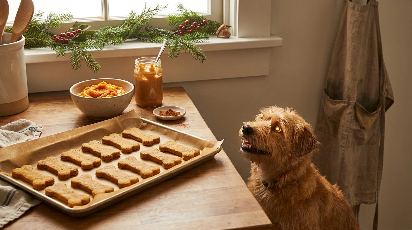 Festive Peanut Butter and Pumpkin Treats