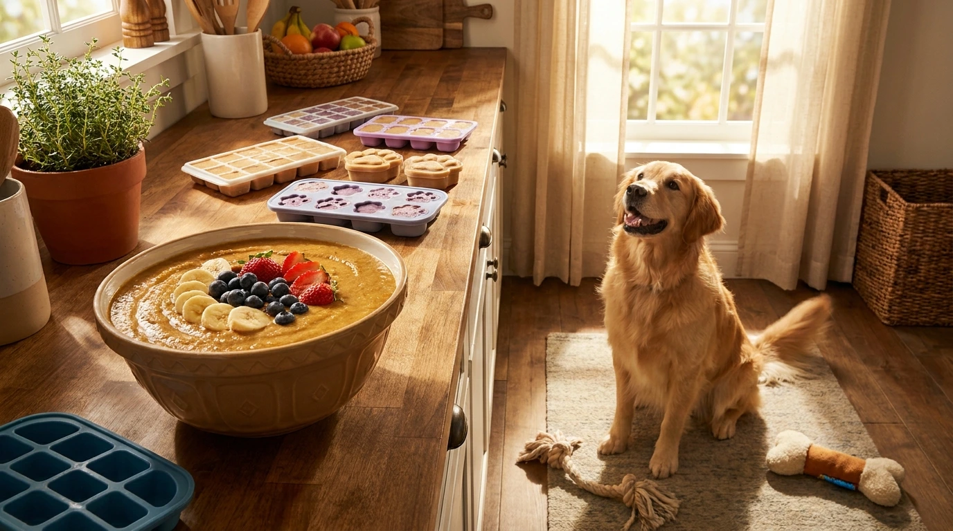 Easy Recipes for Frozen Dog Treats