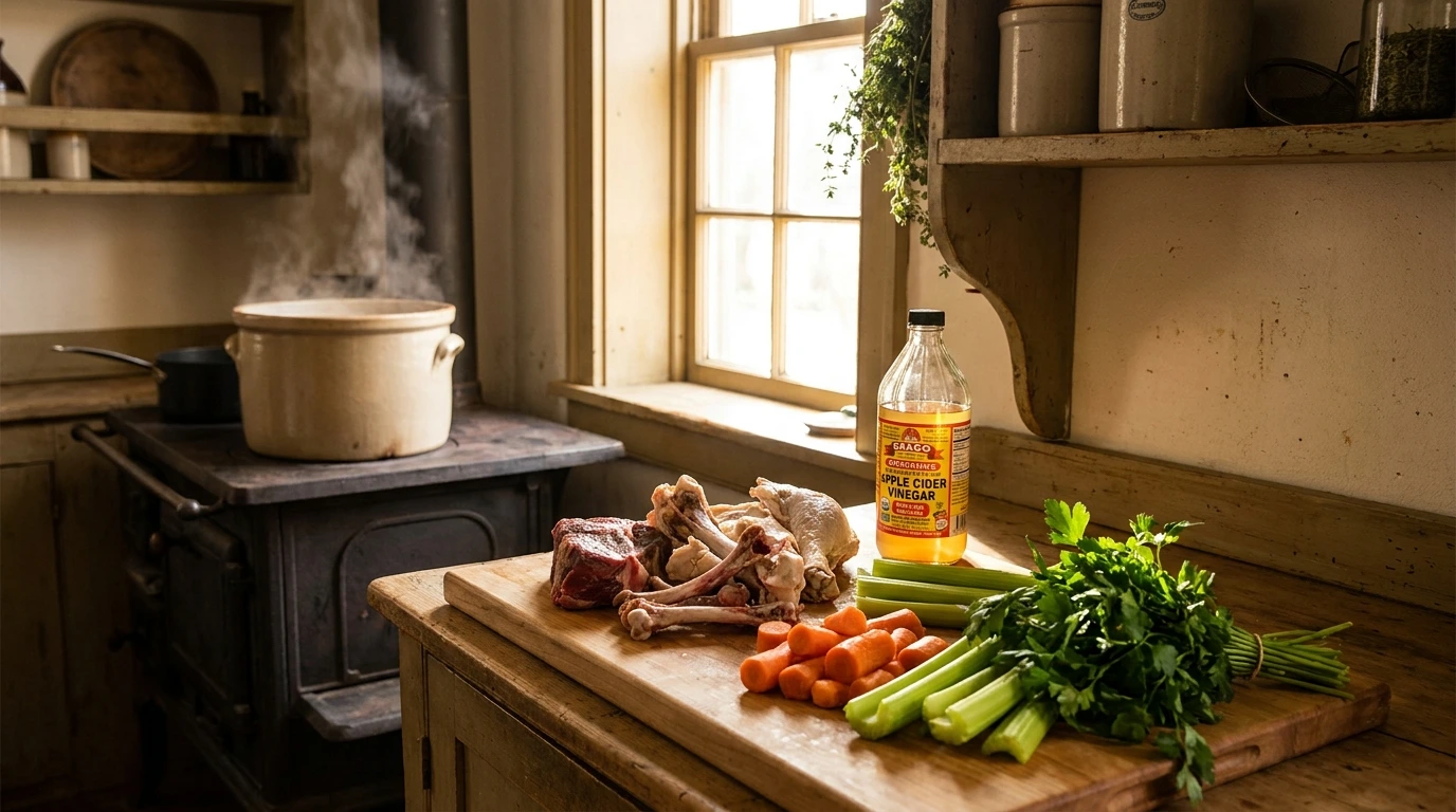 Ingredients for Homemade Bone Broth