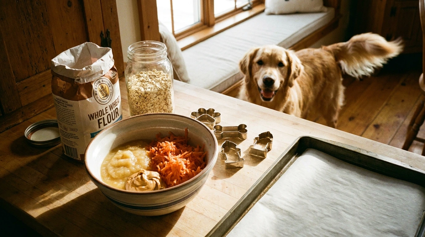 How to Make Apple Carrot Dog Treats