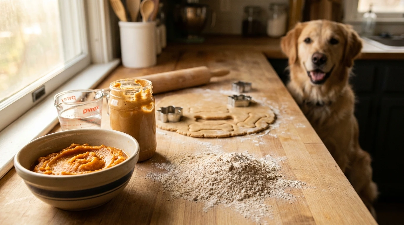 How to Make Pumpkin Peanut Butter Dog Treats